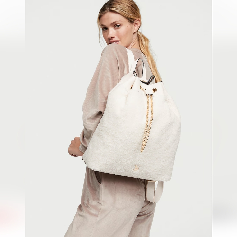 Victoria's Secret Shearling Cinch Backpack